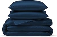 Vista 11 de Juego de funda de edredón tamaño individual de Linenwalas - De viscosa derivada del bambú, suave, transpirable, ligera, funda de edredón refrescante