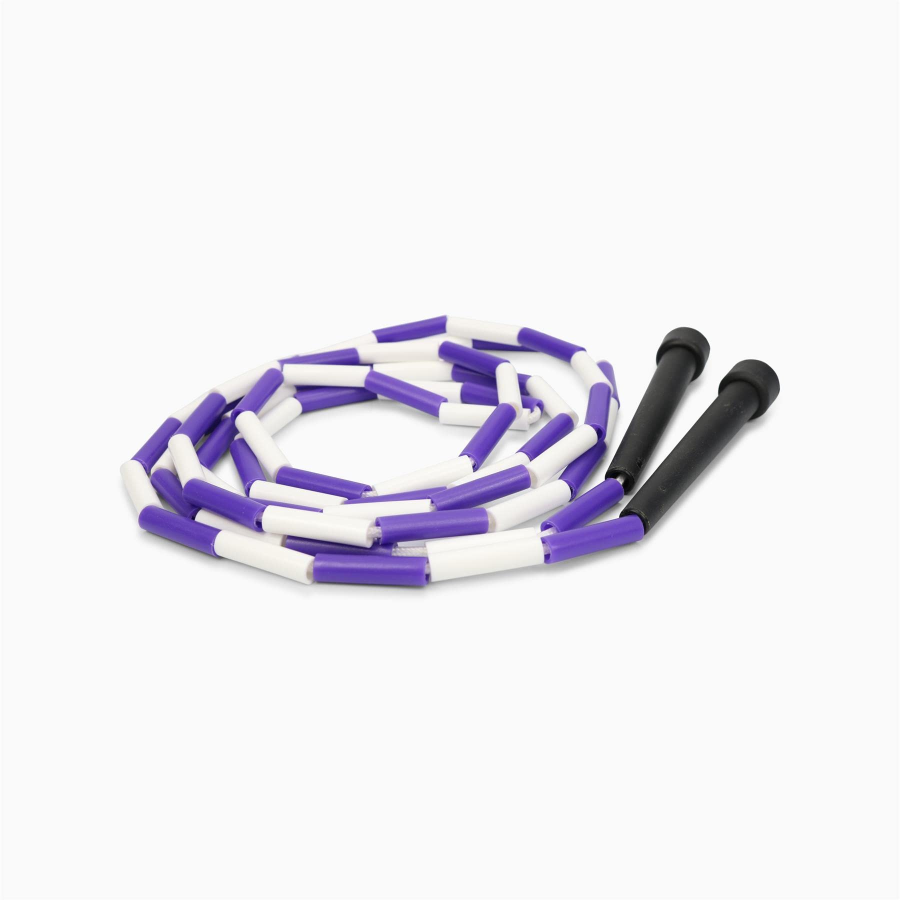 Splay Beaded Jump Rope - Purple/White