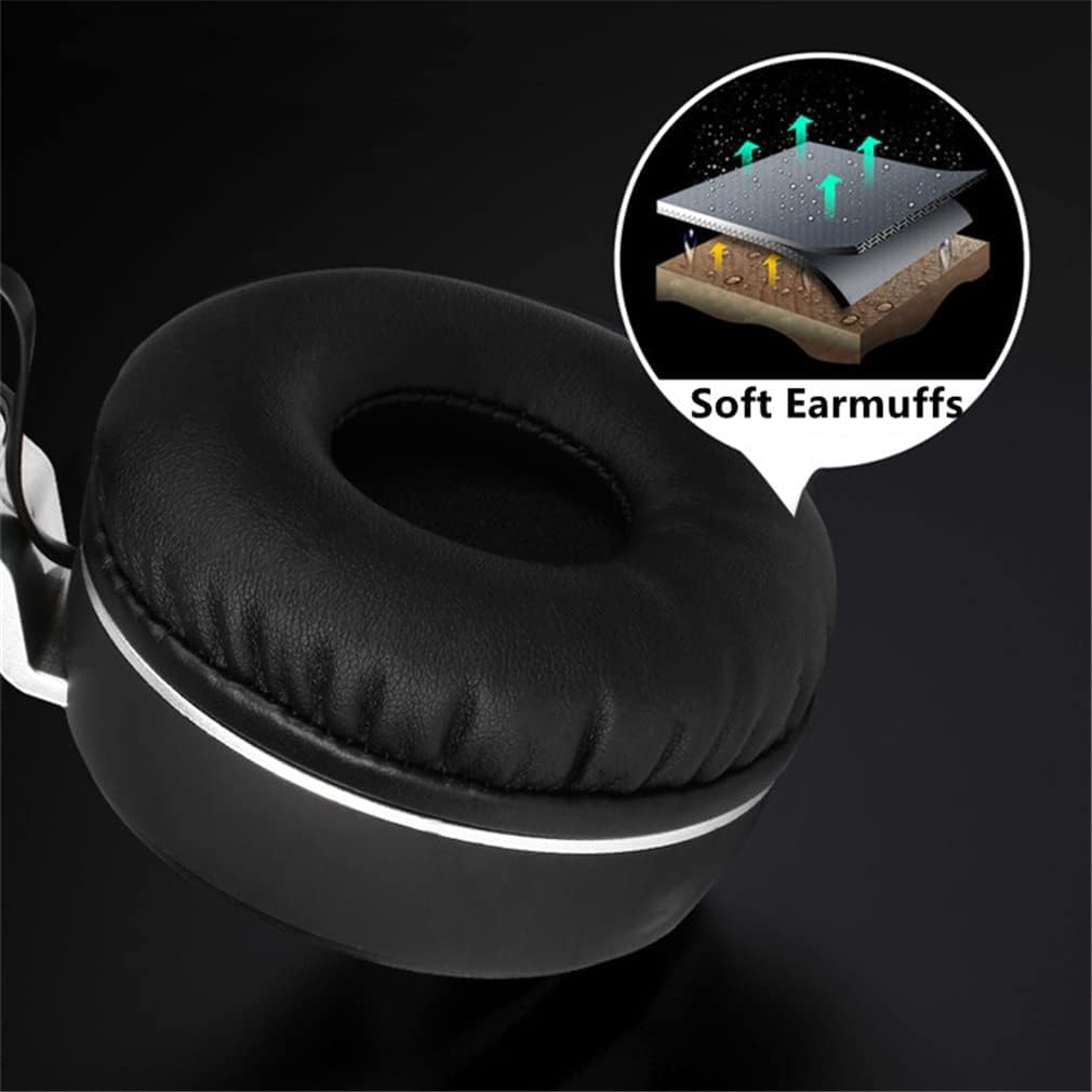 Bezprzewodowe Słuchawki Nauszne Bluetooth 5.0, Nauszne Składane Słuchawki Z Aktywnym Tłumieniem Szumów, Hi-res Audio, Deep Bass, 10 Godzin Odtwarzania, Z Mikrofonem, Fm, Sd/Tf, Red