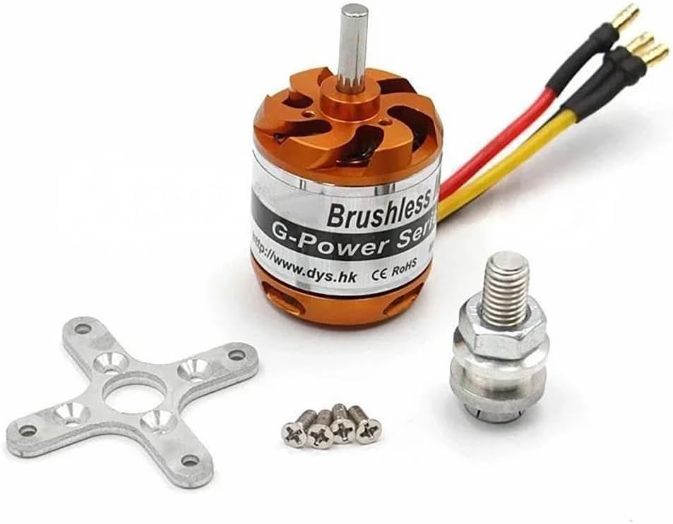 SPARKHOBBY DYS D3542 3542 1000KV 1250KV 1450KV Outrunner Motor 2-4S Lipo 5mm Shaft 130g 70A ESC Large Power RC Models Quadcopter Airplanes (1PC D3542 1450KV)