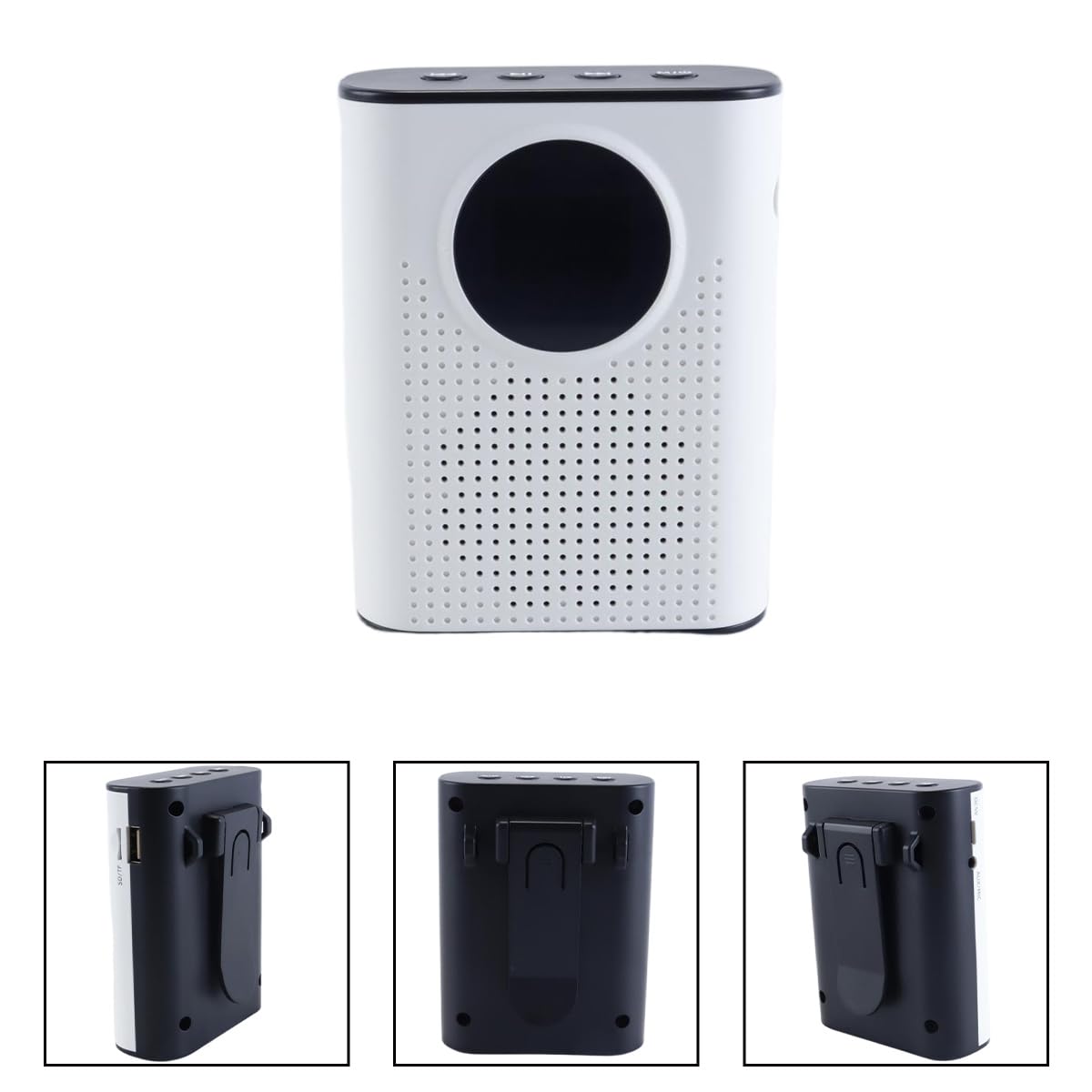 Amplificador De Voz Con Micrófono De Solapa Inalámbrico Magnético, Amplificador Portátil Con Micrófono Inalámbrico 2.4G