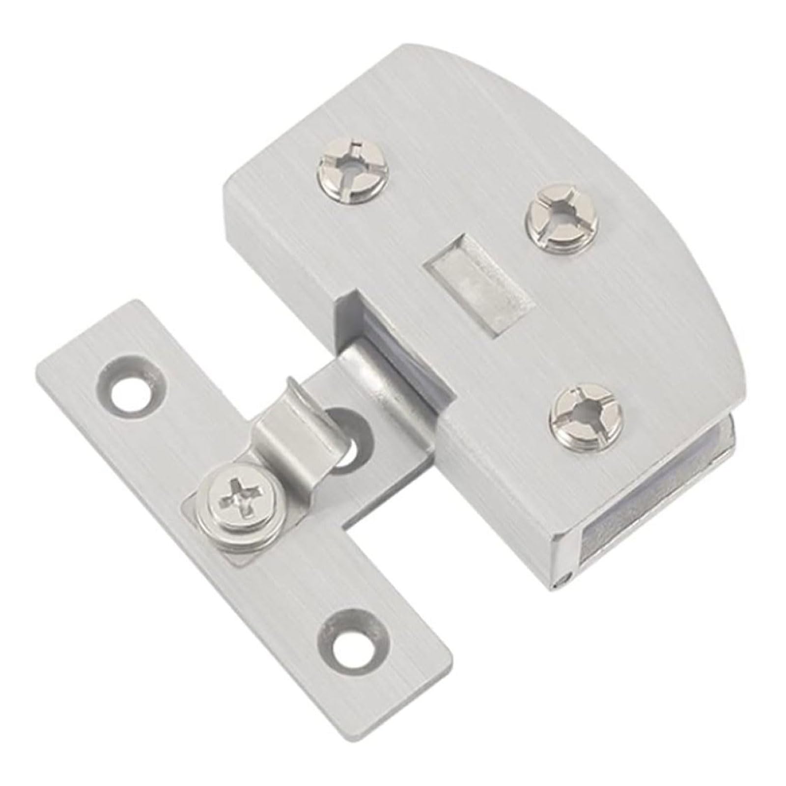 Nviusdsj One Color Hinges, 2Pcs Glass Hinge Wine Cabinet Door Showcase Frameless Tempered Clip Pet Loose Leaf
