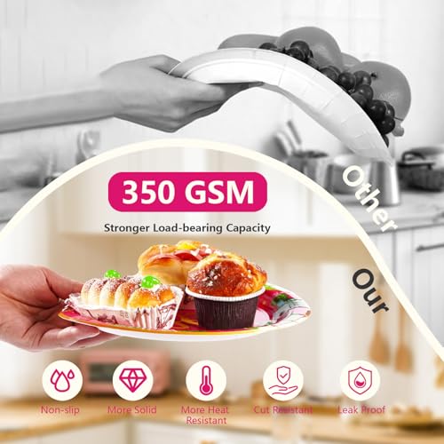 Image of Grencian 96Pcs Final Fiesta Bachelorette Taco Party Decorations, Serves 24 | Hot Pink Mexican Cactus Plates and Napkins Tableware Sets Mexican Decorations for Cinco De Mayo Let's Fiesta Party Supplies