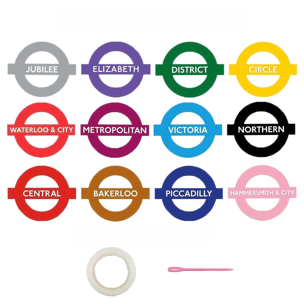 London Underground Themed Bunting 12pcs England Theme Party Banner Background Decoration Suitable for Party Celebration Room Decoration With White Ribbon Indoor Outdoor - Image 3