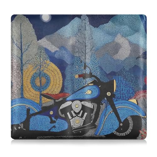 Car Registration and Insurance Holders Motorcycle Bird Print, PU Leather for License Documents Cards2