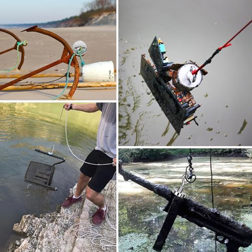 Wukong 32mm öSenmagnet Starker, 2 Stück Neodym Magnete Extra Stark, 35KG(77LB) Magnethaken Weiß, Kleine Magnete mit Haken für Camping, Lager und Küchen