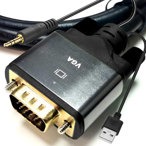 Câble VGA vers 3RCA 0,9m convertisseur composite PC vers TV - 7