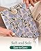 Embroidered Fabric Sleeve for Kindle Paperwhite, Kindle Basic, Kobo Clara 2E, Boox Palma, Nook Glowlight – Protective Cloth Cover for Tablets & E-Readers Handcrafted - Blue & Beige Daisy