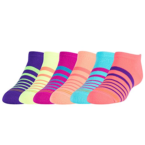 GOLDTOE Big Girls' 6-Pack Liner Socks