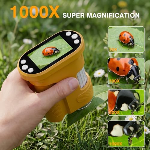Digital Microscope, 1000X Handheld Pocket Microscope-FENSE - 2