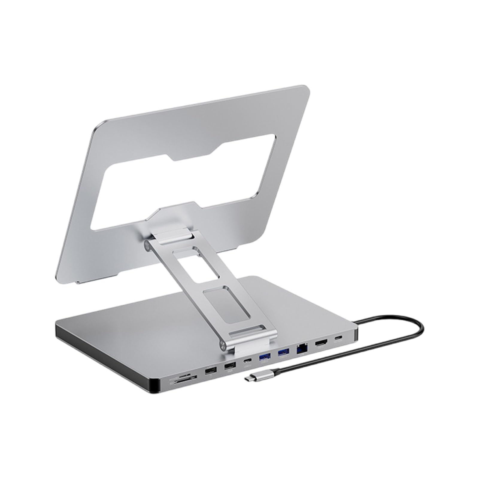 10-in-1-Laptop Dockingstation und Adapterbasis, Notebook Ständer für effiziente Büronutzung und Geräteanschlusshalter, Studenten Laptop Zubehör