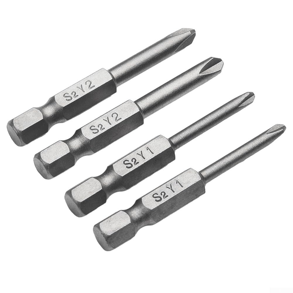 EXTRAWORY Magnetische Tri-Wing Schraubendreher-Bits – 6-teilig (Y1, Y2), 50 Mm, Sechskantschaft