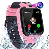 YEDASAH GPS Reloj Inteligente Niño, Impermeable Smartwatch Niño Rastreador Llamadas Pantalla Táctil GPS, Cámara, SOS, Teléfono Chat Voz, Juegos, Regalo para Niño Niña 4-12 años