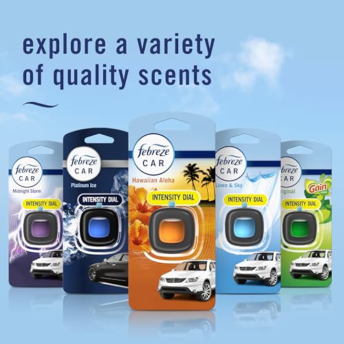 Image of Febreze Car Odor-Fighting Air Freshener Vent Clip, Hawaiian Aloha, 1 count, .06 oz