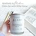 Elly & Grace - Scented Glass Soy Candle with Inspirational Bible Verse - Christian Gifts for Home Thinking of You Gifts for Women Candles