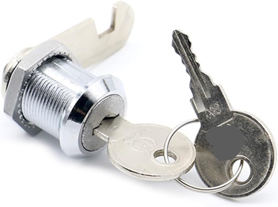 Cam Cylinder Locks Door Mailbox Padlock Drawer Cupboard Box with Iron Key Furniture Hardware 1Pcs(30mm Different Key)