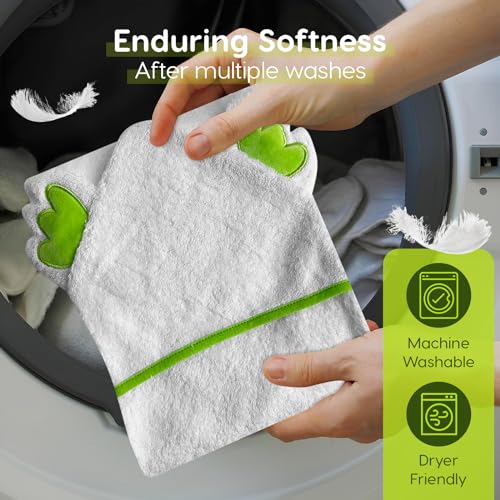 Image of Premium Baby Hooded Towels Absorbent, with Free Bath Sponge