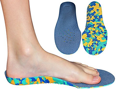 Camo Comfort Childrens Insoles for Kids with Flat Feet Who Need Arch Support By KidSole (Kids Size 12-1.5)