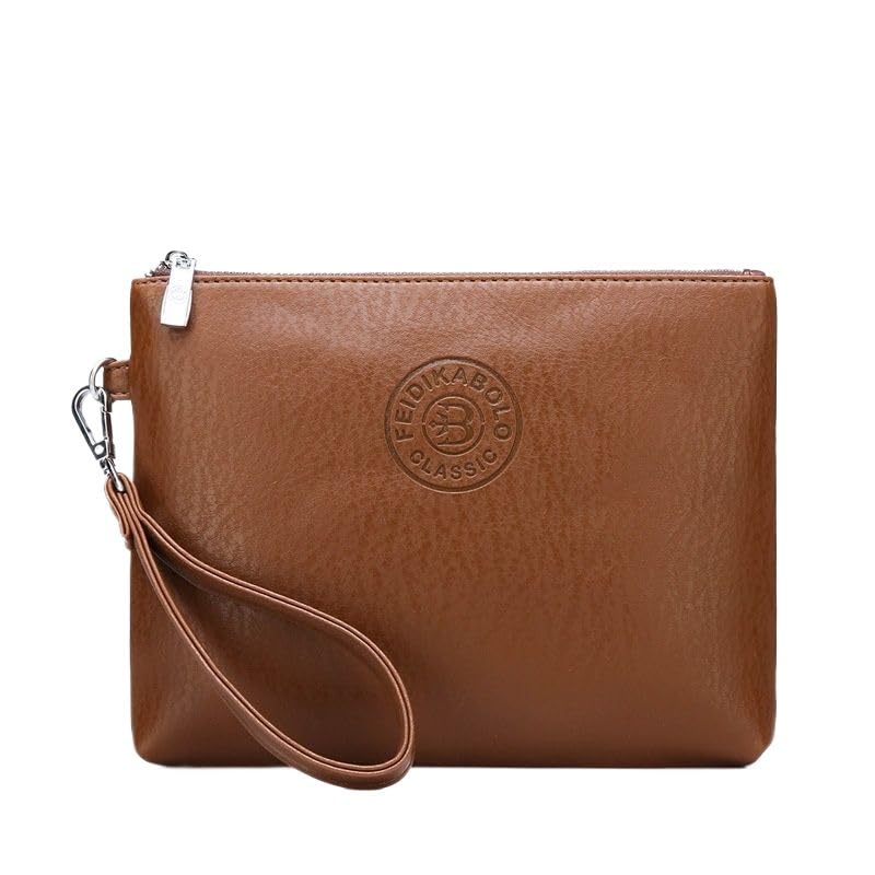 Image of Mens Clutch Bag Man Purse Handbag 9.5-11 inches Large Hand Bag Big Clutch Wallet