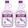 Village Naturals Bath Shoppe Moisturizing Lavender Chamomile Milk Bath - Hydrates Skin - Made with Shea Butter and Vitamin E (Pack of 2 Bottles, 28 fl oz Each)