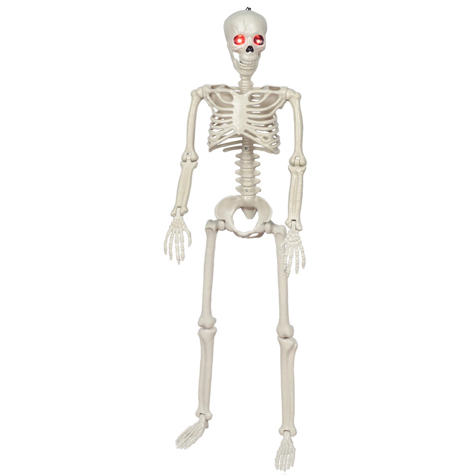 Tsophreniq Hanging Ornament Unique Glowing Skeleton Figure Decoration with Movable Joints for Halloween Celebration Halloween Party Deck