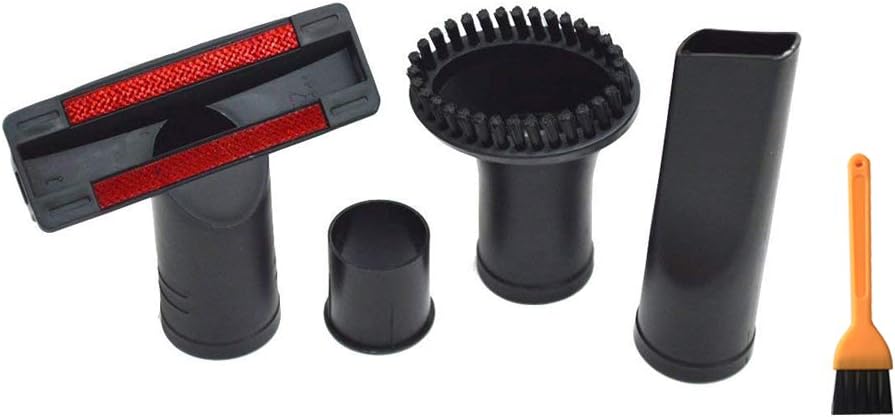 EZ SPARES 4PCS Replacement for Universal 32mm-35mm 1.25inch Flexible Small Mini Tool Wand Vacuum Cleaner Crevices Tool Sofa Brush Accessories Brush Kits for All Vacuum Hoses Accepting