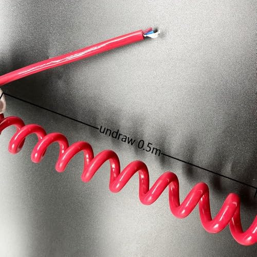 Cable extensible bobina retráctil en espiral recto de 2m 4