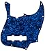 Dâ€™Andrea Jazz Bass Pickguards for Electric Guitar, Blue Pearl