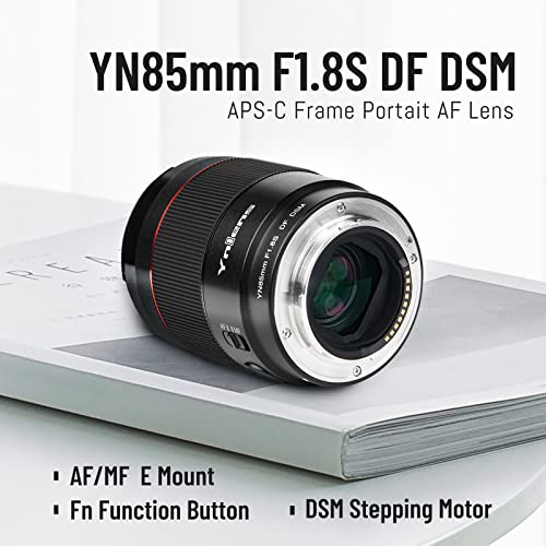 YONGNUO YN85mm F1.8S DF DSM, Medium Teleobjektiv für Sony E Mount, Full Frame Portrait Objektiv – Bild 3