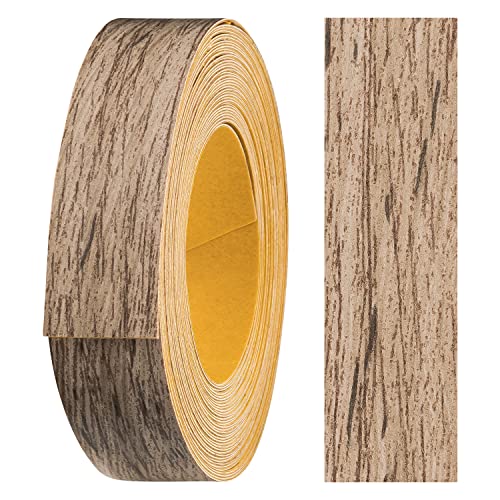 haggiy Melaminkanten-Band selbstklebend 18mm x 5m I Kantenband I Möbelkantenband I Sicherer Halt ohne Bügeln I Kantenumleimer I Furnier für Regalbretter/Holzplatten (Lombardia Ulme)