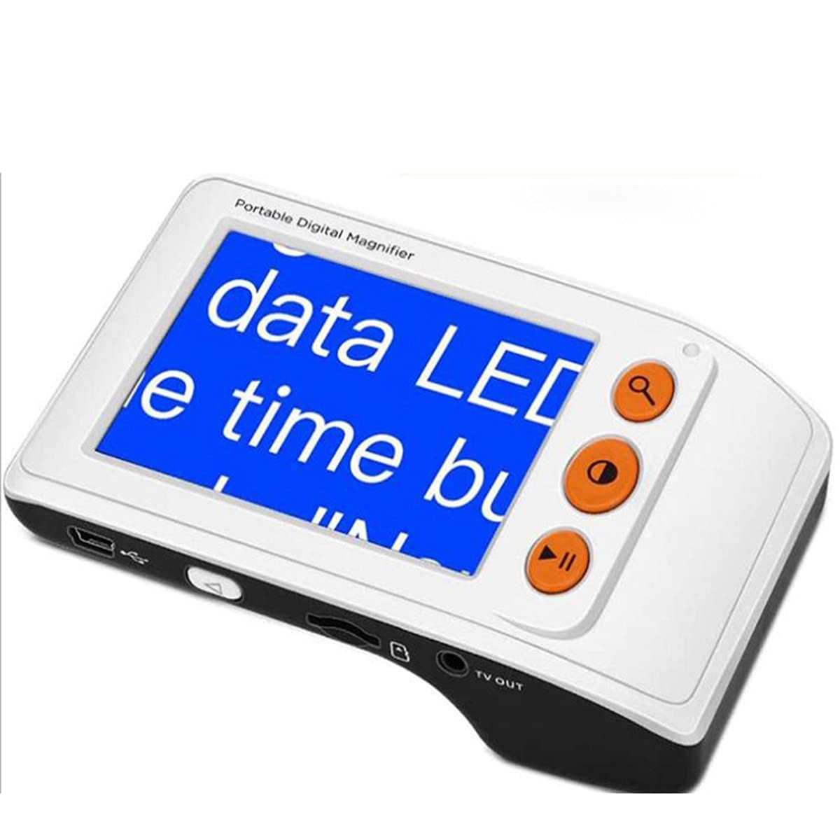 Przenośna lupa cyfrowa Lupa cyfrowa, przenośna elektroniczna lupa wideo Pomoce do czytania, 3,5-calowy ekran LCD Zoom 2x-25x Składany uchwyt do czytania małych wydruków