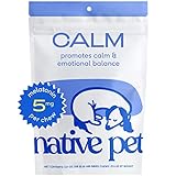 Native Pet Calm – Dog Calming Chews – Dog Melatonin for Small, Medium, Large Dogs – Melatonin for Dogs Sleep Aid – All-Natural Dog Calming Chews – Anxiety Relief Treats - Calming Dog Treats -60 Chews