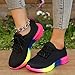 Womens Sneakers Women's Sneakers Casual Wide Width Wedge Low Top Walking Shoes Comfortable Arch Support Orthopedic Tennis Sneaker Nurse Shoes for Women Black 7.5