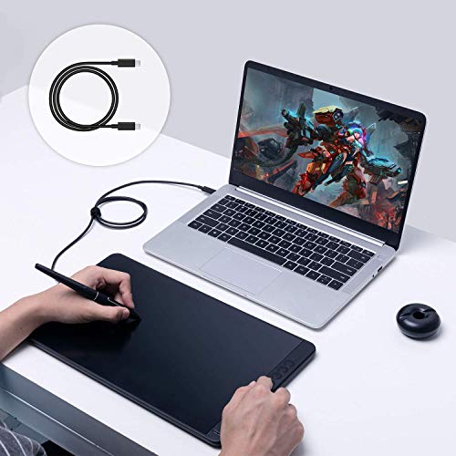 Mesas Digitalizadoras HUION Cabo USB-C para USB-C completo, com cabo de alimentação,Apenas para Kamv