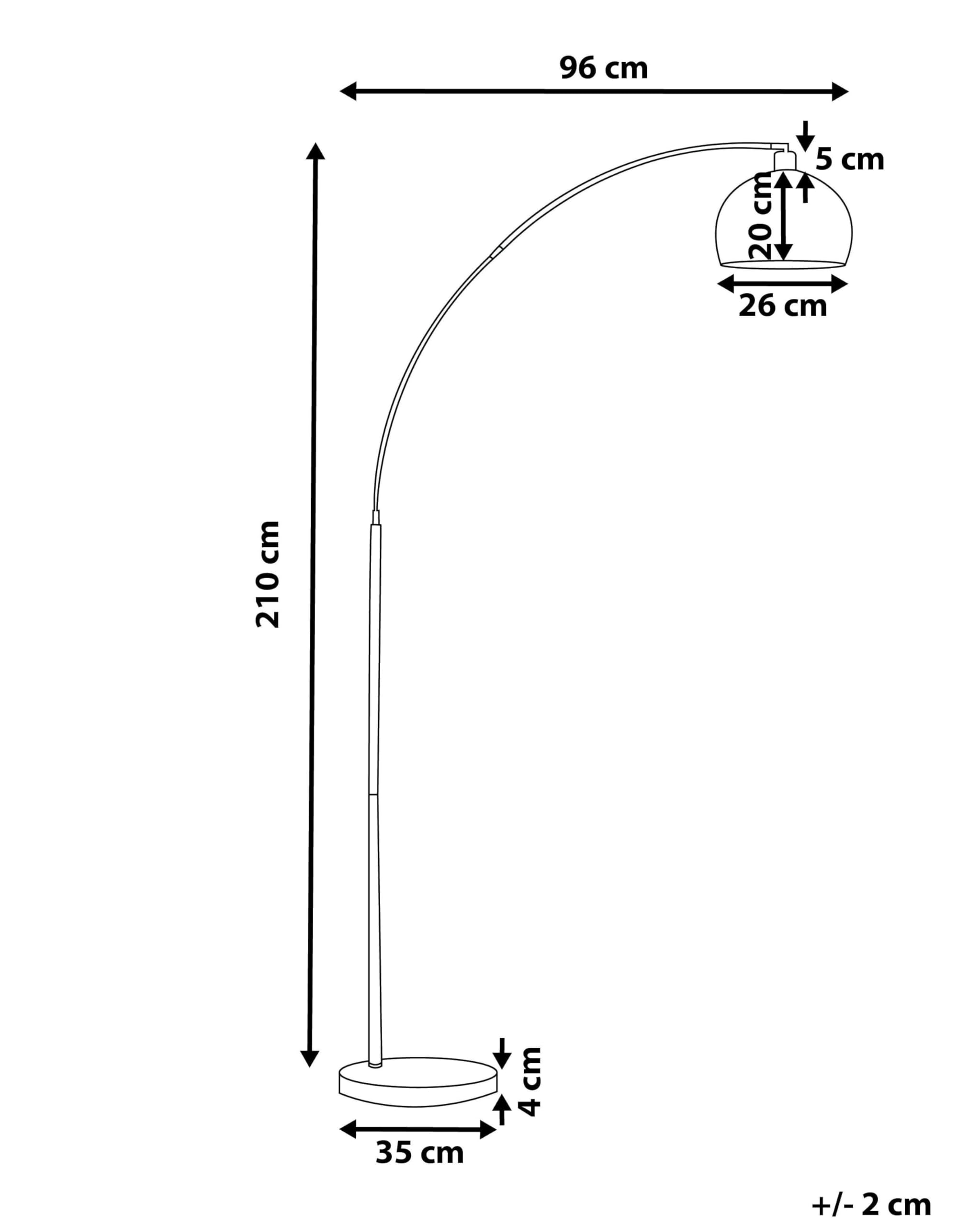 Lampadaire Design Arc Abat-jour Suspendu Réglable en Méral Argenté Brillant Éclairage de Salon Chambre Glamour Chic Moderne