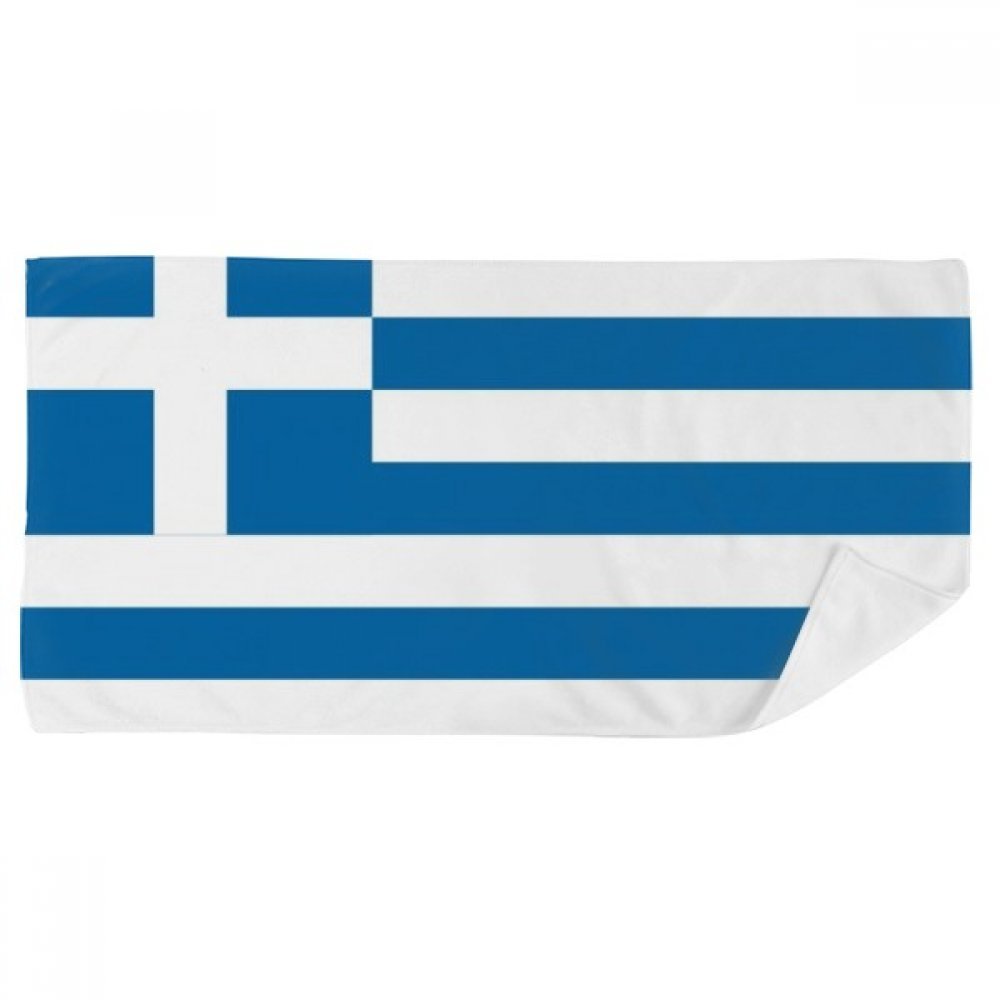 Serviette de bain Grèce de qualité supérieure design drapeau européen doux 35x70cm