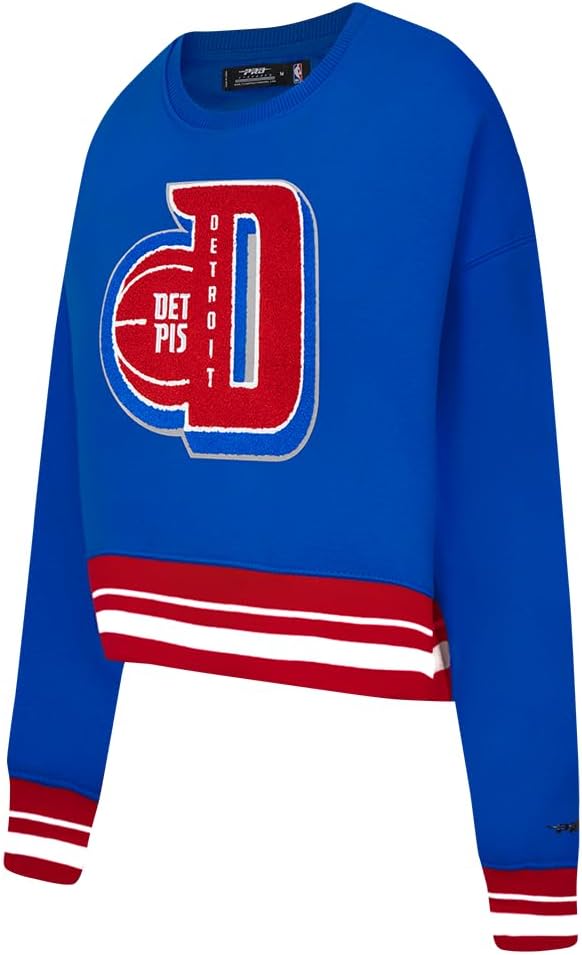 Pro Standard Womens NBA Mash Up Brushed Back French Terry Crewneck Sweatshirt - Image 3