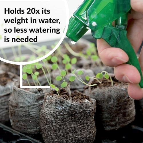 Image of Jiffy Peat Soil Pellets Seed Starter Plugs - for Indoor Seedlings, Plant Starter - 500 Count - Peat
