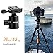 K&F Concept TC2534 66 inch Professional Carbon Fiber Camera Tripod Lightweight Portable with Monopod for DSLR Cameras