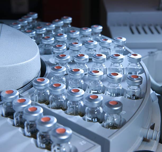 Clear Glass Flat Base Vial, 11mm 2ml Crimp Vial, Open Crimp Cap