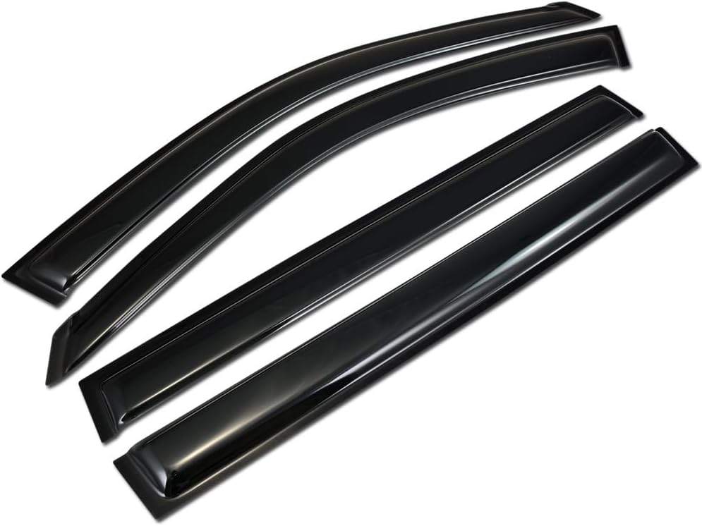 Sun/Rain Guard Smoke Deflector Window Visors Compatible with 01-07 Toyota Highlander