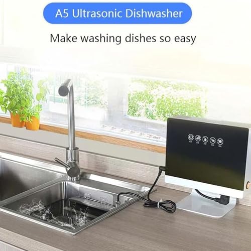 Lave-vaisselle multifonction portable 360W compact en plastique durable