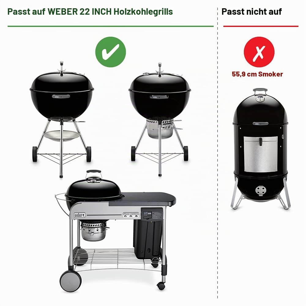 Weber One-Touch Reinigungssystem-Set, passend für 57 cm Holzkohlegrills