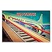 TRAVEL POSTERS postcard set of 20. Post card variety pack of retro style poster postcards. Made in USA.