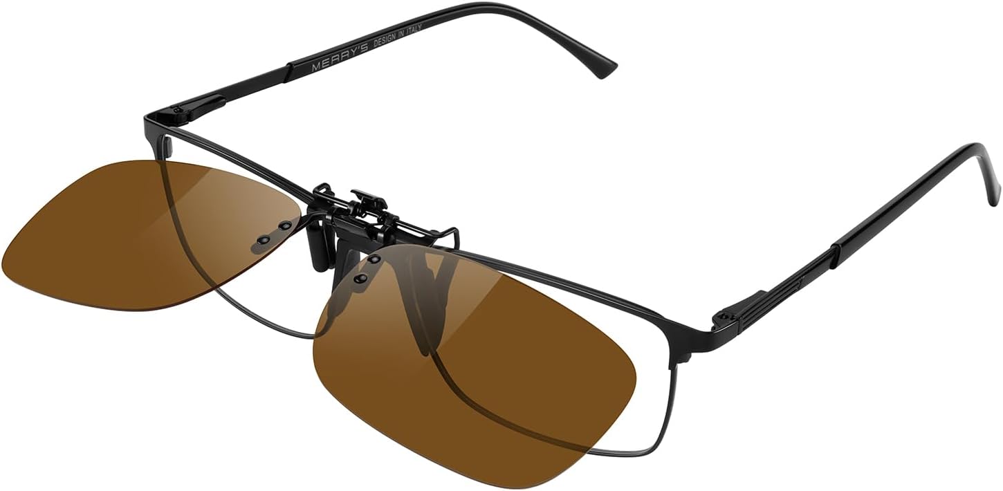 MERRY'S Polarized Flip-Up Clip-on Sunglasses for Prescription Glasses image 3