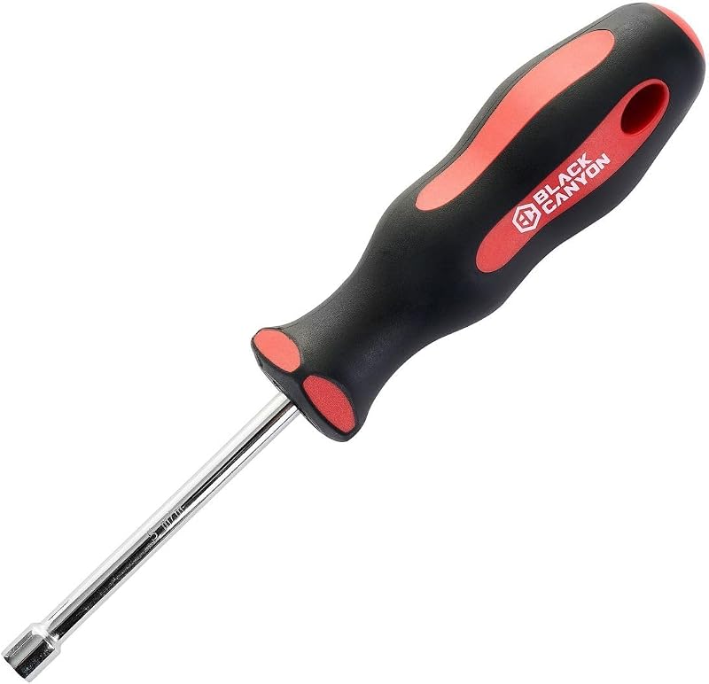 Chave canhão magnética BLACK CANYON 5 mm com haste oca, cabo emborrachado e aço-liga cromado