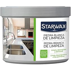 Fregadero Piedra Blanco Starwax Piedra blanca de limpieza multiusos - 100 % de origen natural - Limpia, desengrasa y abrillanta
