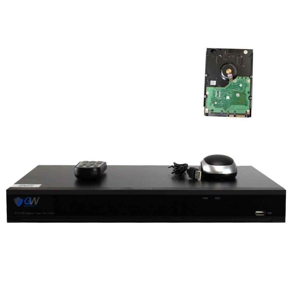 GW Security 16 Channel 12MP 4K NVR Standlone Network Video Recorder, 16CH PoE Port - Compatible with 12MP/ 8MP /5MP Realtime IP Camera (Pre-Installed