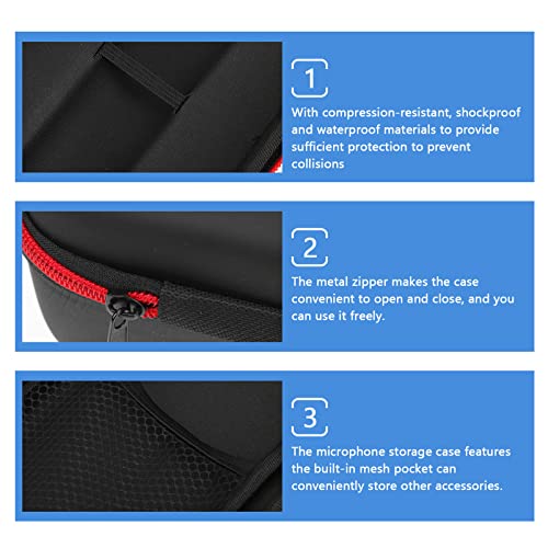 Cabilock Saco De Armazenamento De Microfone Maleta Para Microfone Bolsa Rígida Para Microfone Vários