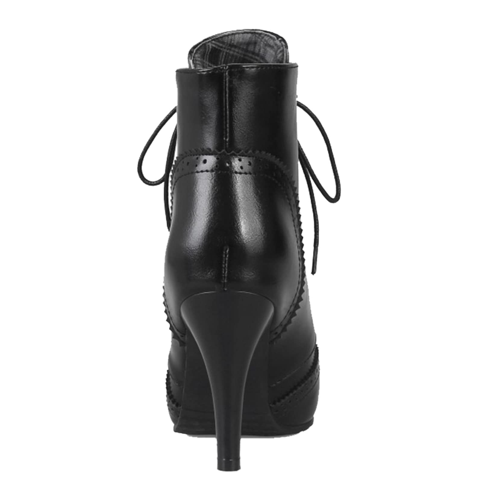 Onewus Mujer Botas con tacón Cordones Botines